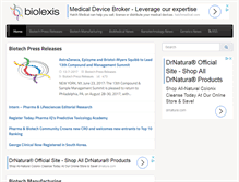 Tablet Screenshot of biolexis.com